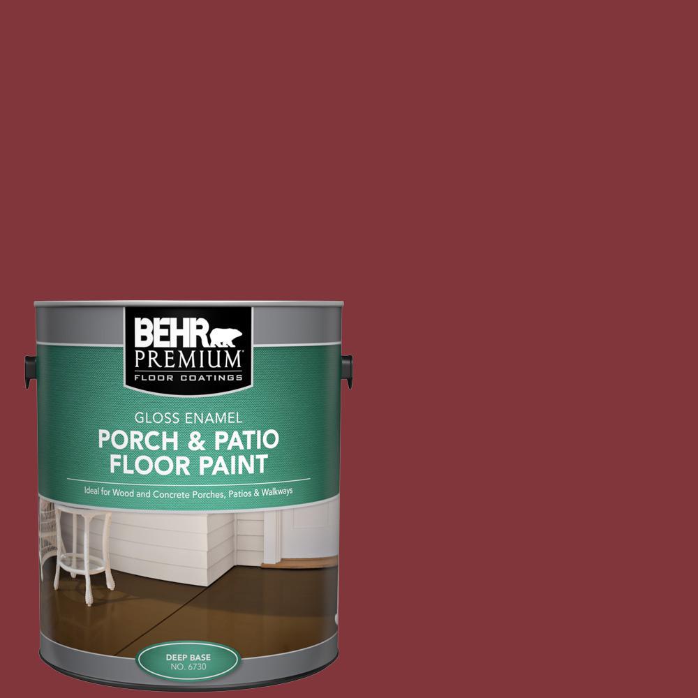 Behr Premium 1 Gal S H 170 Red Brick Gloss Enamel Interior Exterior Porch And Patio Floor Paint