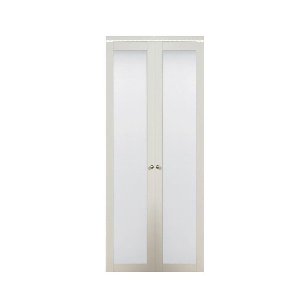 Truporte 30 In X 80 In 3010 Series 1 Lite Tempered Frosted Glass