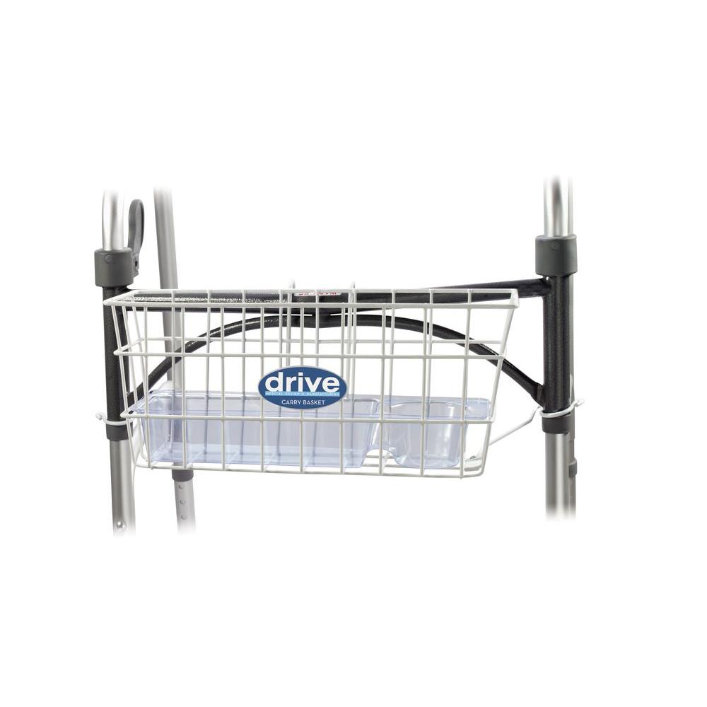 Drive Medical Walker Basket, White