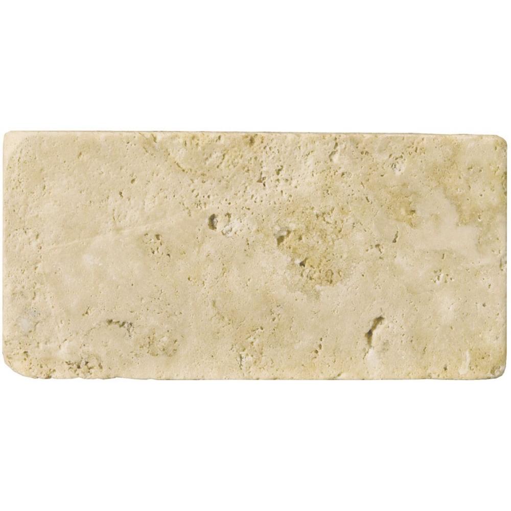 16x24 Travertine Tile Natural Stone The Home Depot Trav Ancient Tumb Beige 16 In X 24 Travertine Floor Or Wall Tile