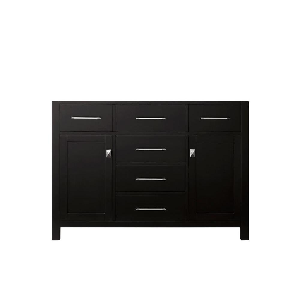Virtu USA Caroline 47.24 in. W x 21.65 in. D x 33.46 in. H Vanity