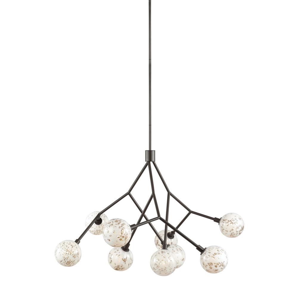 Lbl Lighting Malena 9 Light Antique Bronze Chandelier With Pearl Lbl Lighting Malena 9 Light Antique Bronze Chandelier With Pearl Bubble Gl Shade