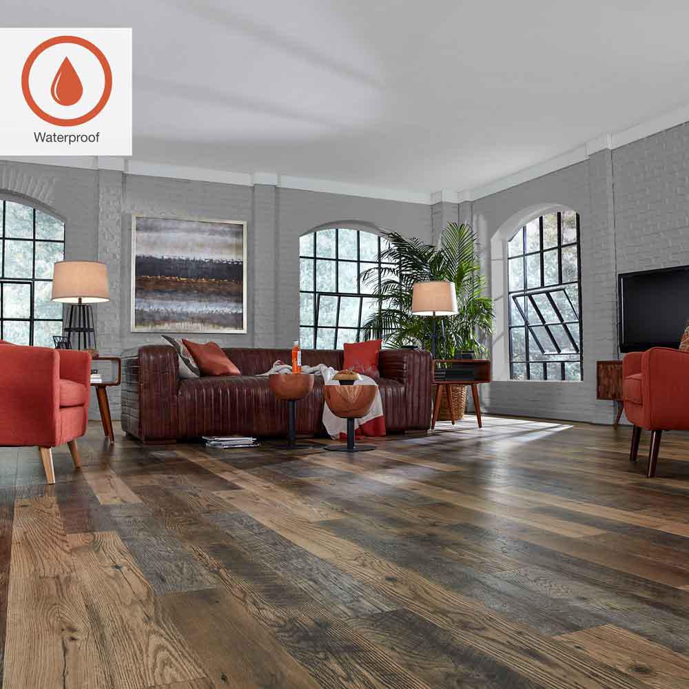 Pergo Outlast 6 14 In W Honeyle Oak Waterproof Laminate Wood Flooring 16 12 Sq Ft Case Lf000988 The Home Depot Pergo Outlast 6 14 In W Honeyle