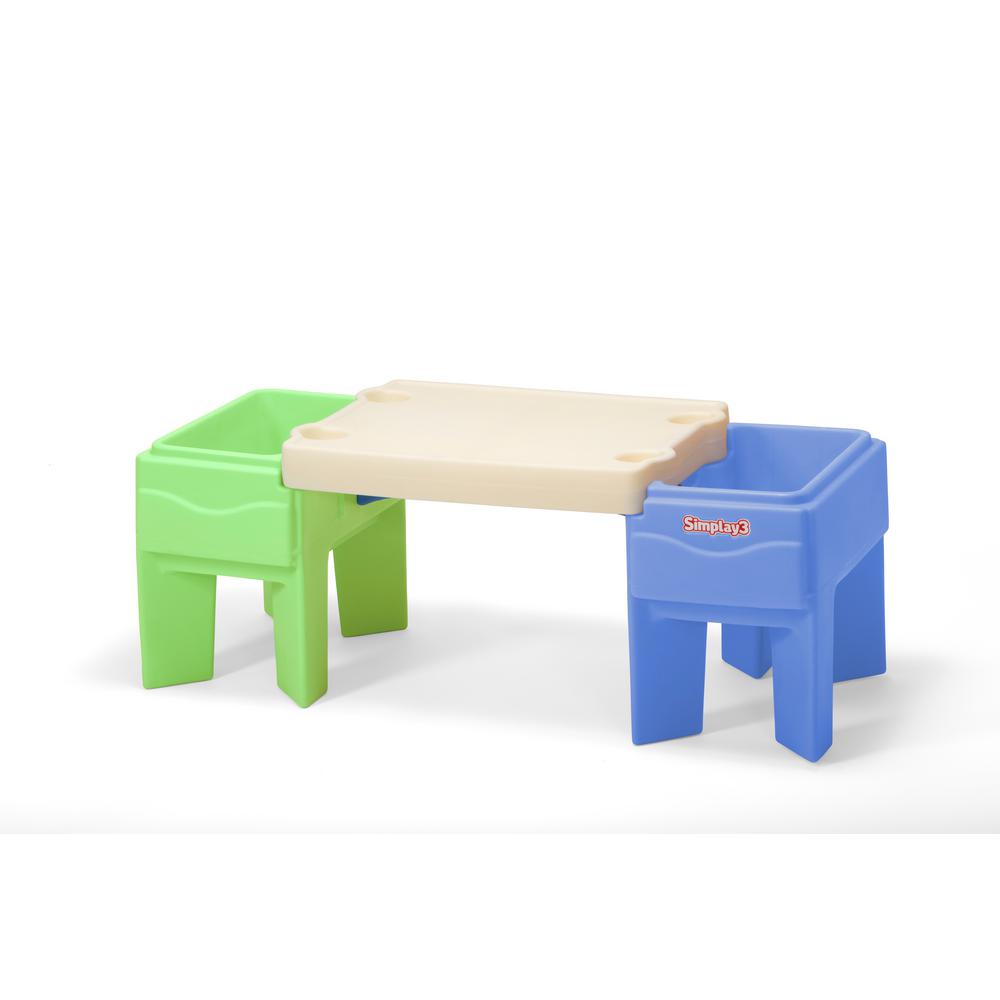 simplay3 kids durable play around table and chair set