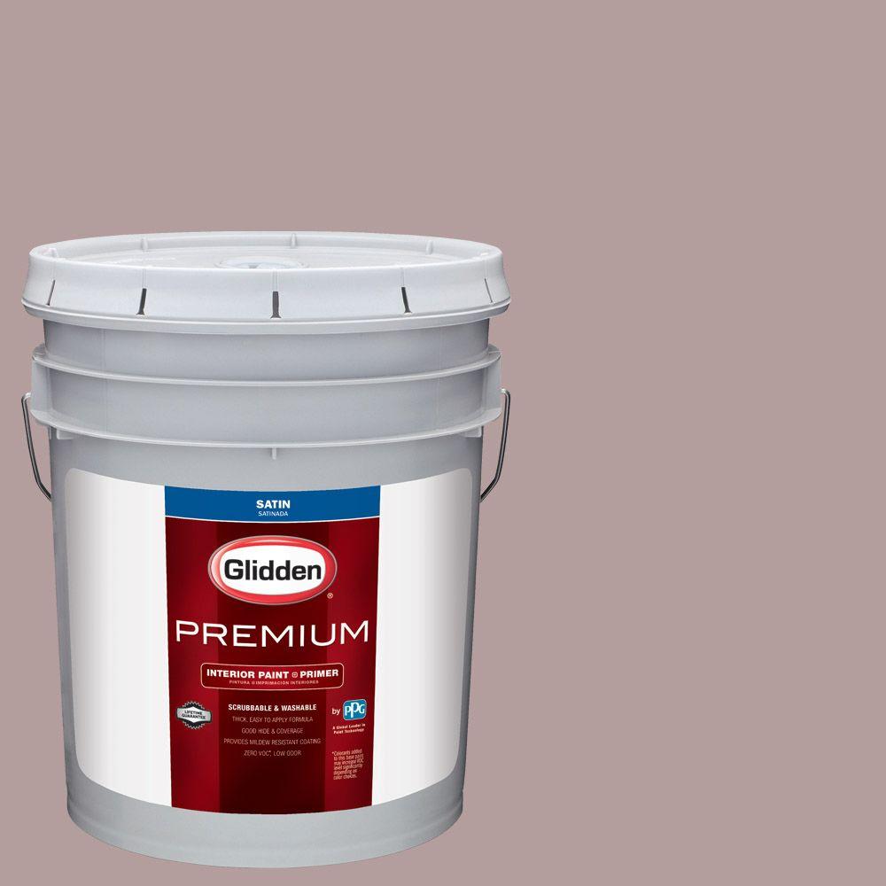 Glidden Premium 5 Gal Hdgr36d Pink Cupola Satin Interior Paint Hdgr36d Pink Cupola Satin Interior Paint With Primer