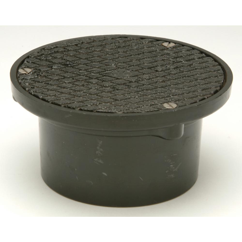 Zurn 2 in. ABS Floor Cleanout with Cast Iron TopCO2400AB2 The Home