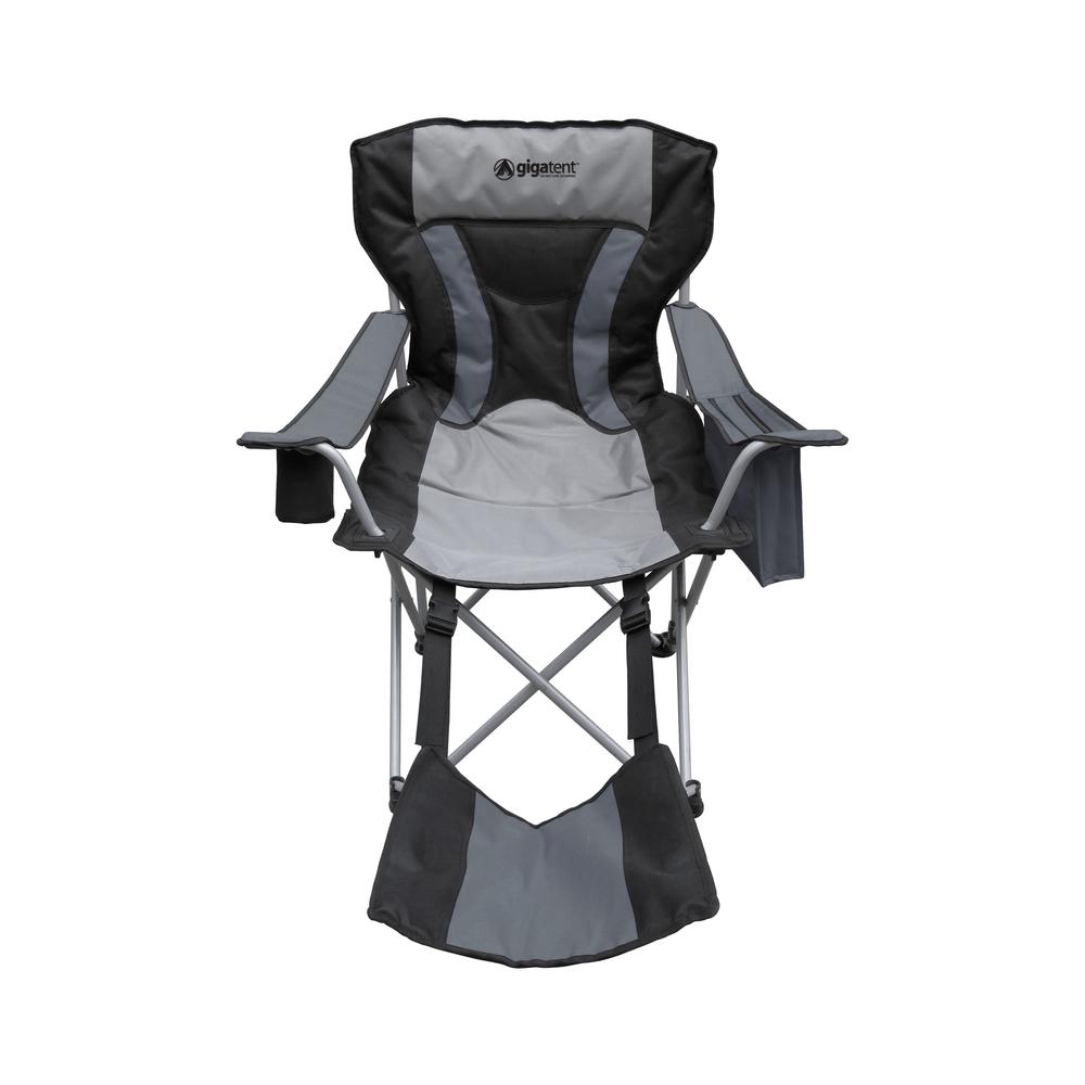 Gigatent Ergonomic Black Portable Footrest Camping Chair Cc 009