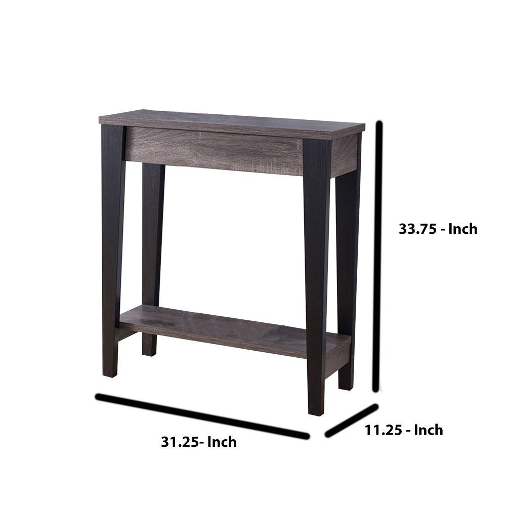 25 inch console table