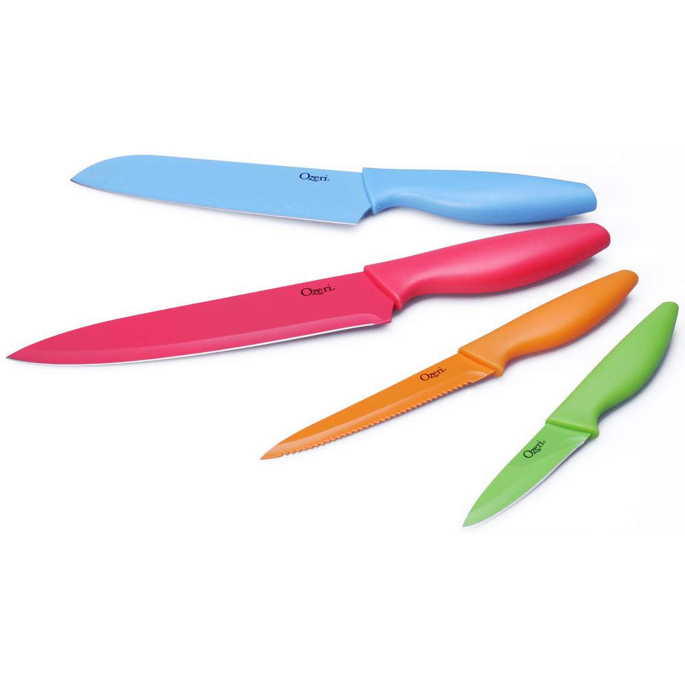 Ozeri Elite Chef 12Piece Stainless Steel Knife & Cutting Mat Set in