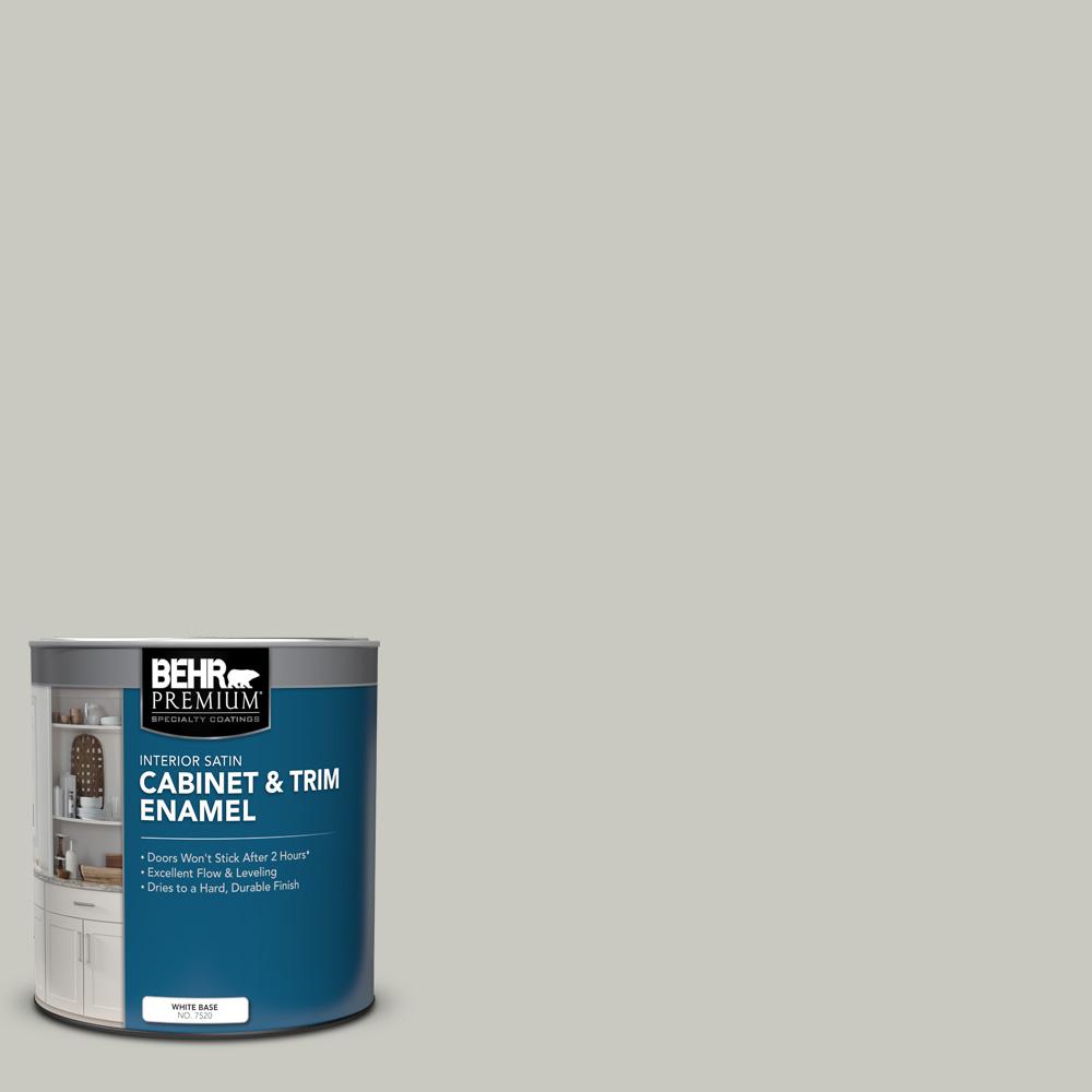 BEHR PREMIUM 1 qt. #PPU24-12 Whitewash Oak Satin Enamel Interior ...