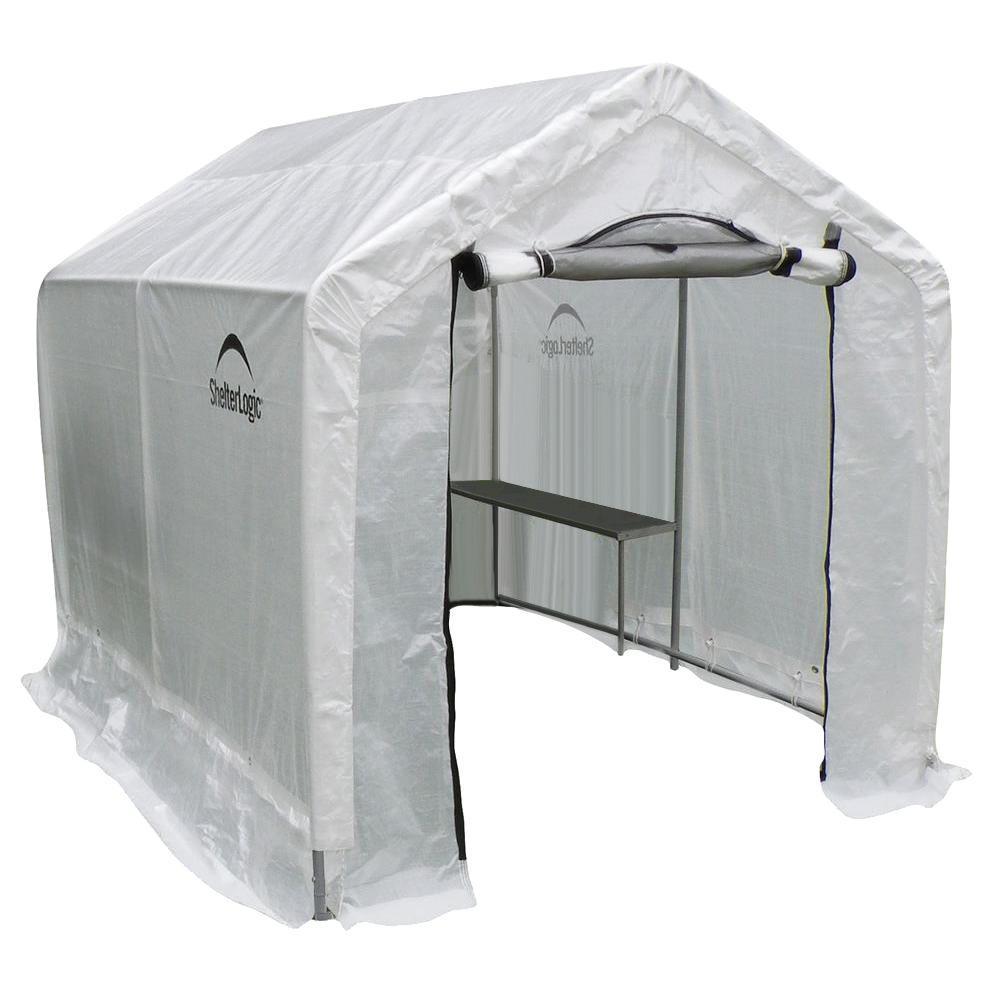 ShelterLogic 6 ft. x 8 ft. x 6 ft. 6 in. Backyard Greenhouse Shed with