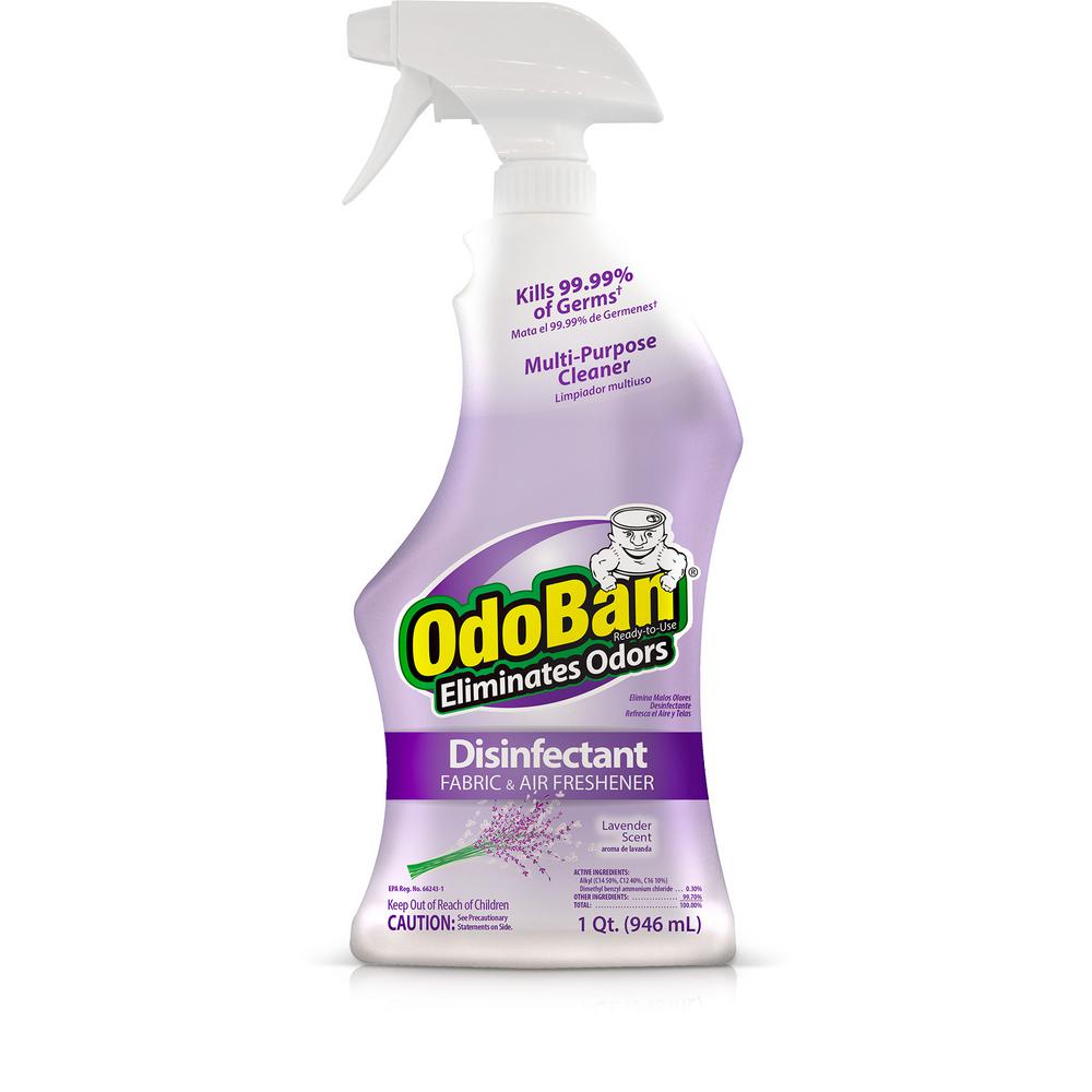 OdoBan 32 oz. ReadytoUse Lavender Disinfectant, Fabric and Air Freshener, Mold and Mildew