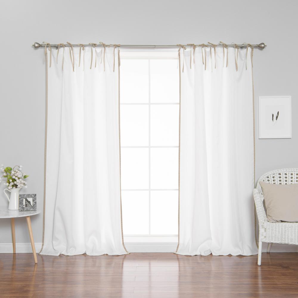 Tie Top Curtains Window Treatments The Home Depot