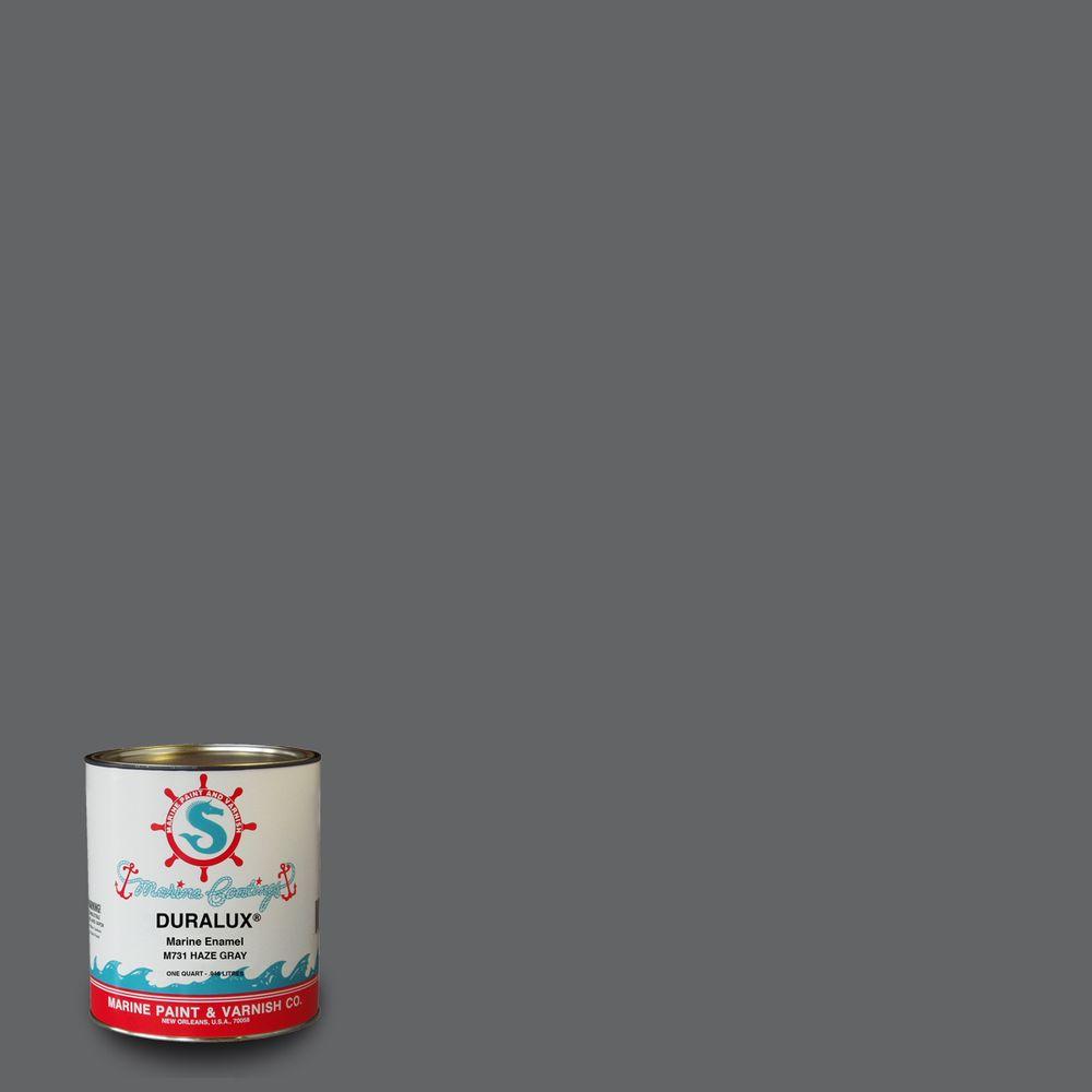 Waterproof Gray Boat Paint Automotive The Home Depot 1 Qt Haze Gray Marine Enamel