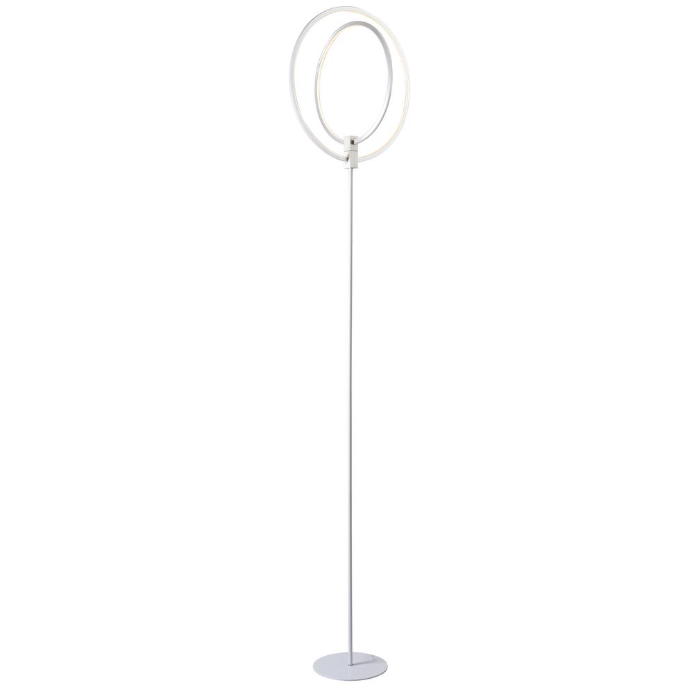 Kenroy Home Aurora 78 In White Indoor Floorchiere Lamp