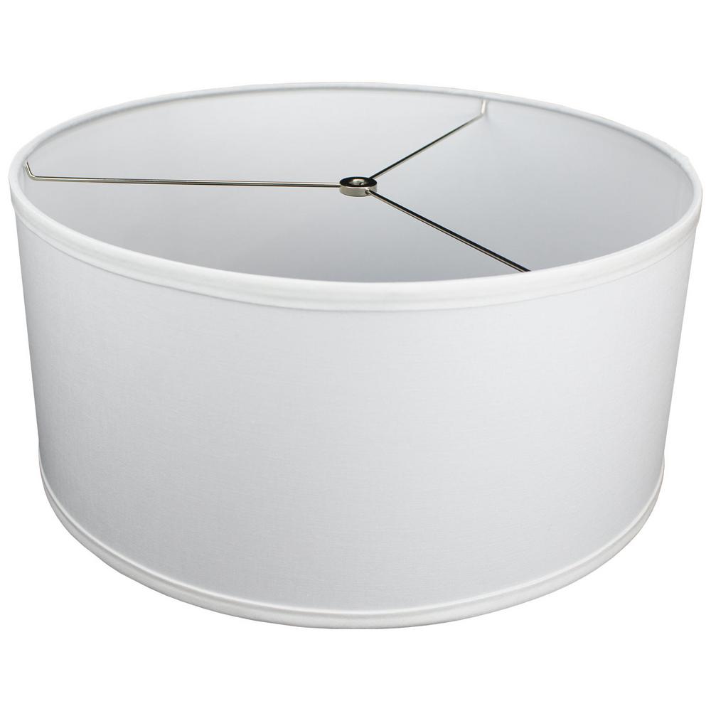 white drum lamp shades