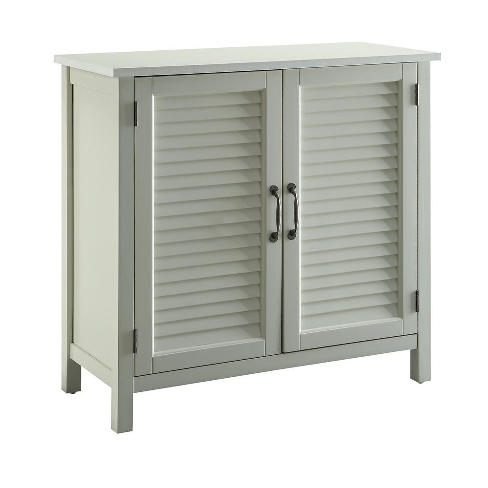 Urban Style Living Olivia White Accent Cabinet 2 Shutter Doors