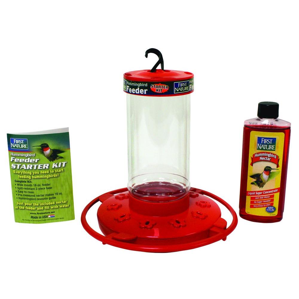 First Nature 16 Oz Hummingbird Starter Kit 993057 546 The Home