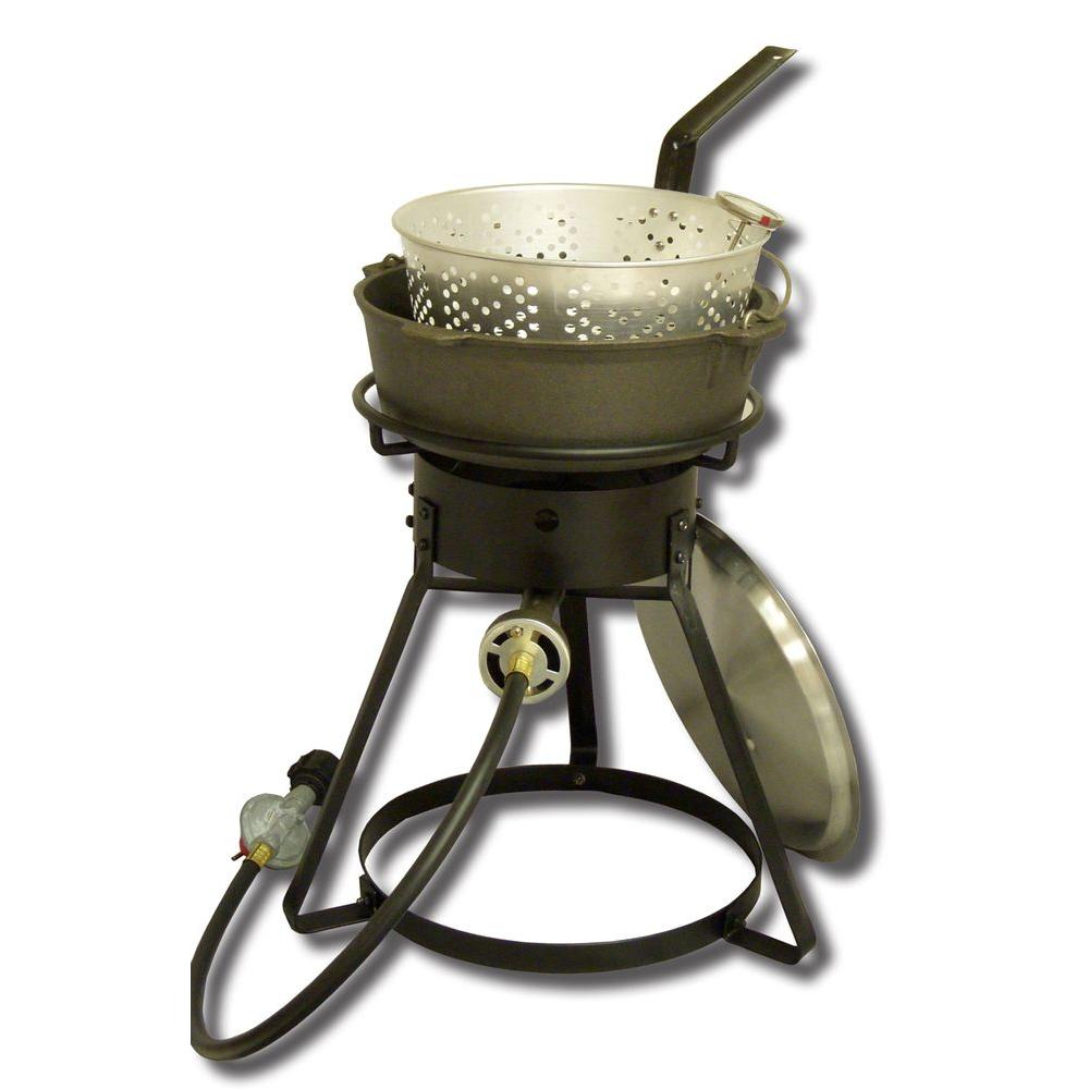 King Kooker 54,000 BTU Bolt Together Propane Gas Outdoor Cooker with 6 qt. Cast... by King Kooker