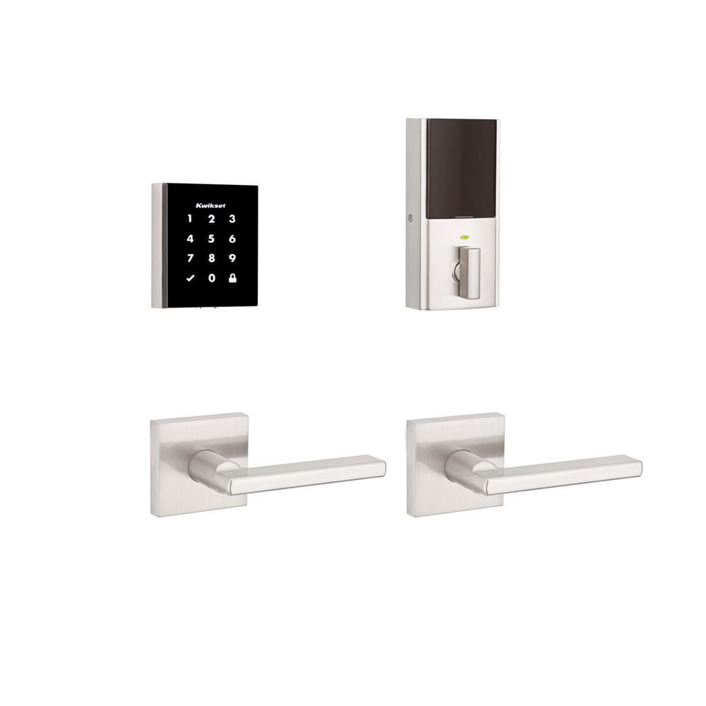 Schlage Camelot Satin Nickel Keypad Electronic Deadbolt (2Pack)BE365