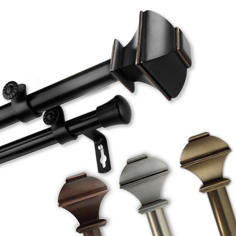 120 In To 170 In 13 16 In Julianne Double Adjustable Curtain Rod