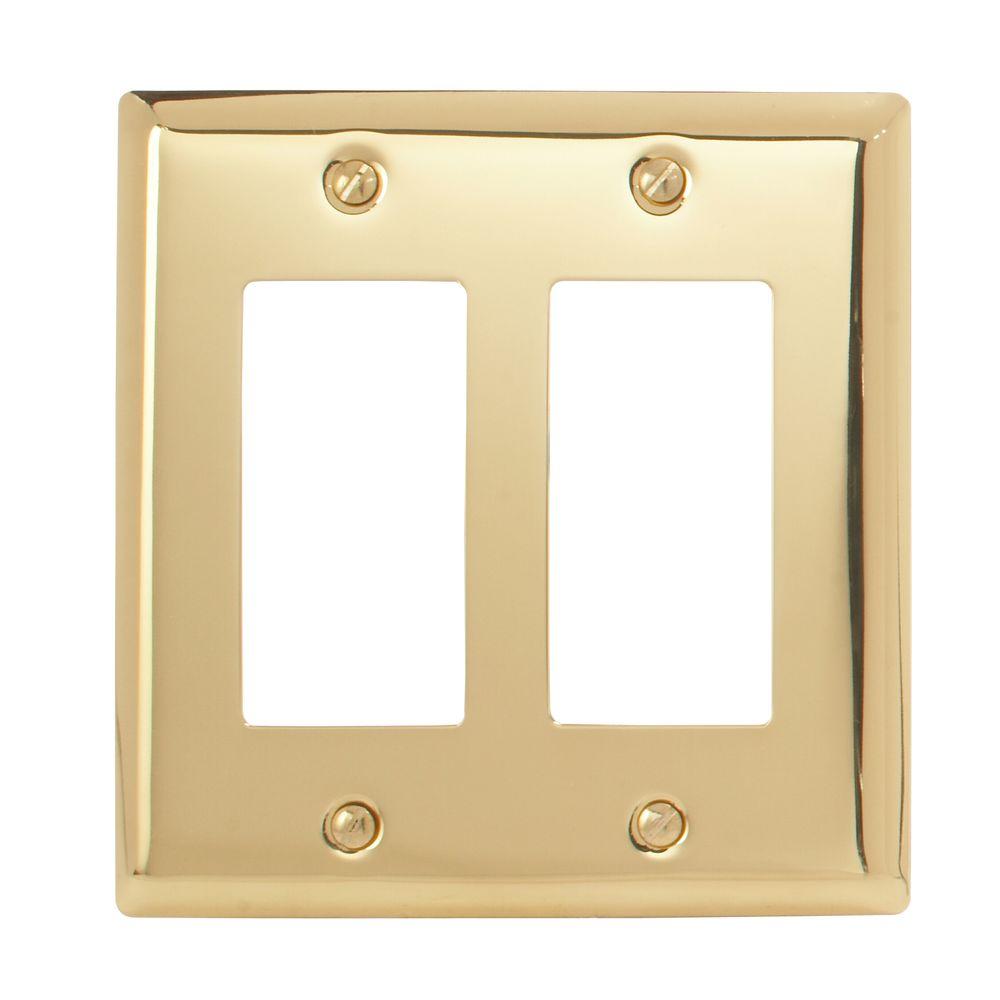 Amerelle Madison 1 Decora Wall Plate Polished Brass75RRBR The Home