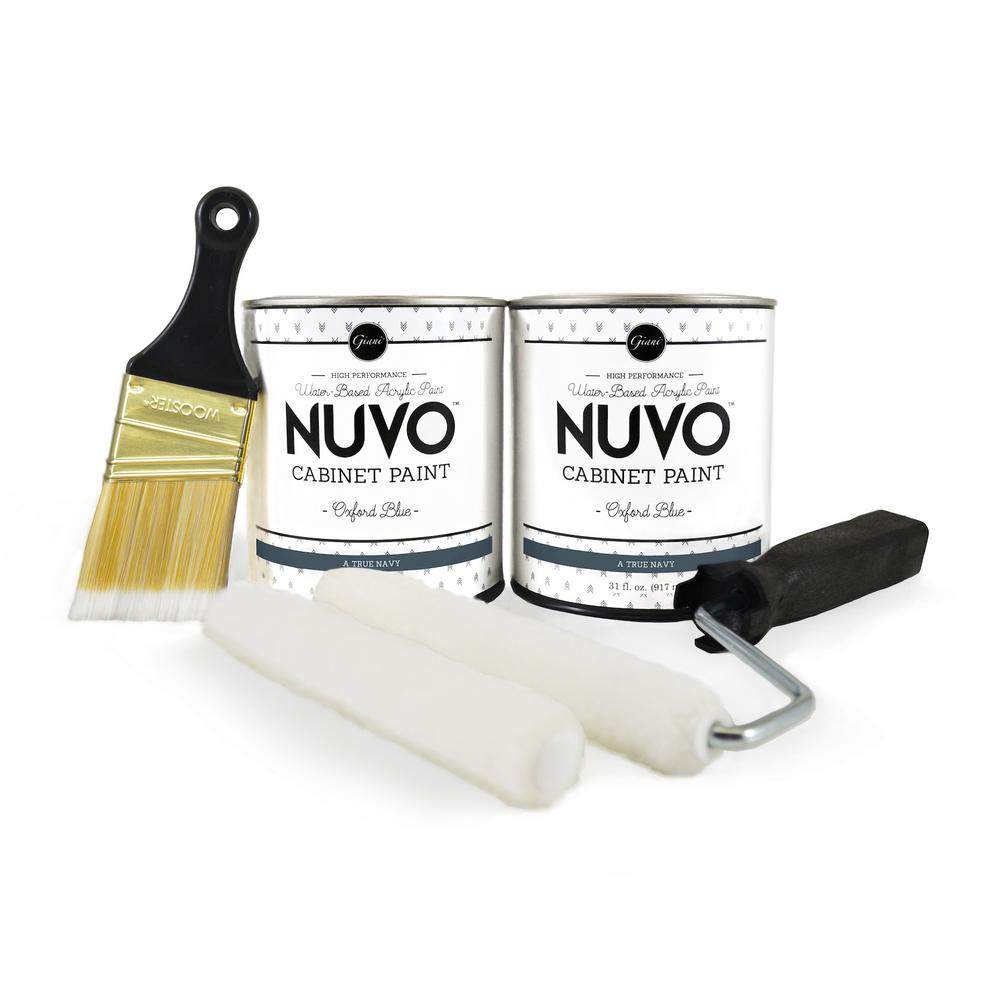 Nuvo 2 Qt Oxford Blue Cabinet Paint Kit Fg Nu Blue Kit R The