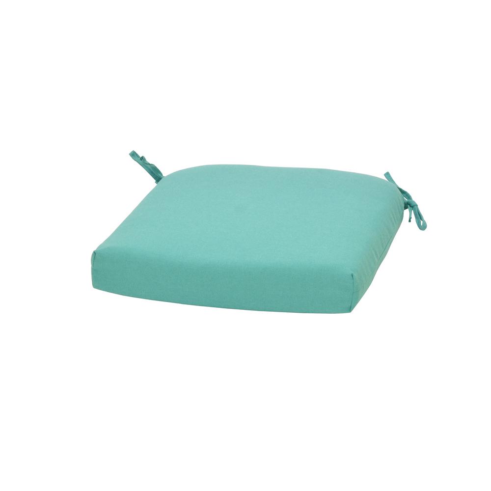 Green Outdoor Chair Cushions The Home Depot Seagl Square Outdoor Seat Cushion