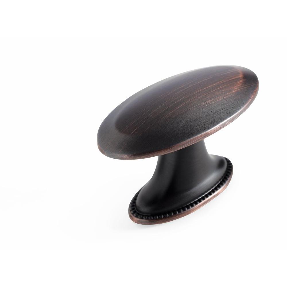 Laurey Cimarron 13/8 in. Antique Copper Oval Knob53107 The