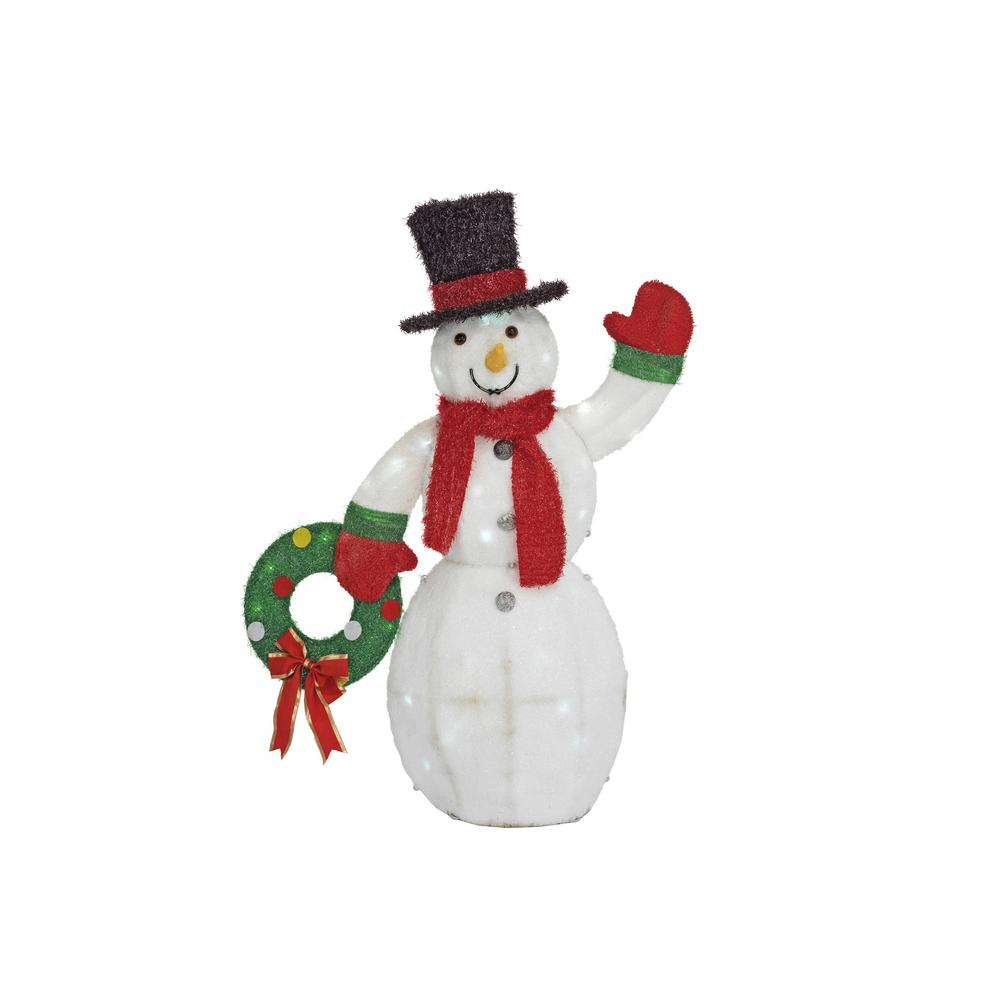 Home Accents Holiday 30 in. Lighted Collapsible Snowman-TY503-1814 ...