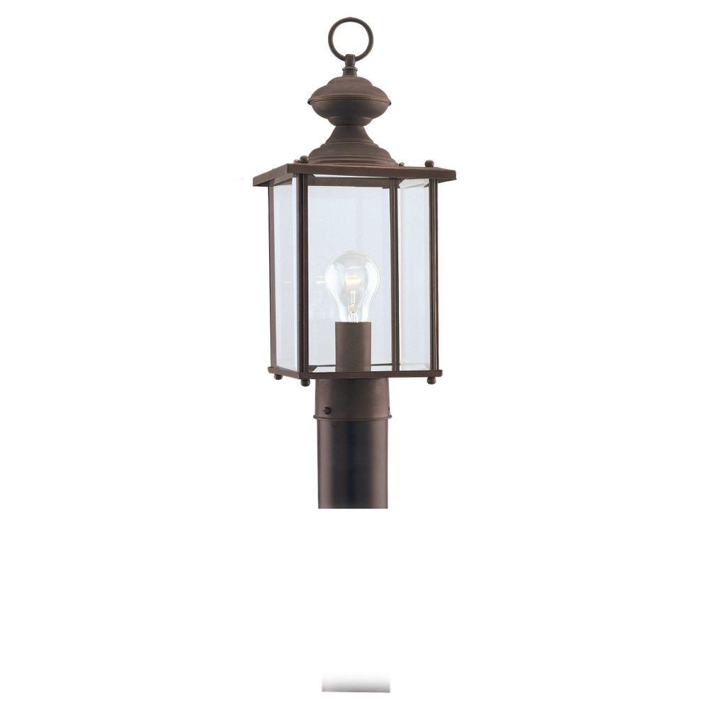 Sea Gull Lighting Jamestowne 1 Light Antique Bronze Outdoor Post Top