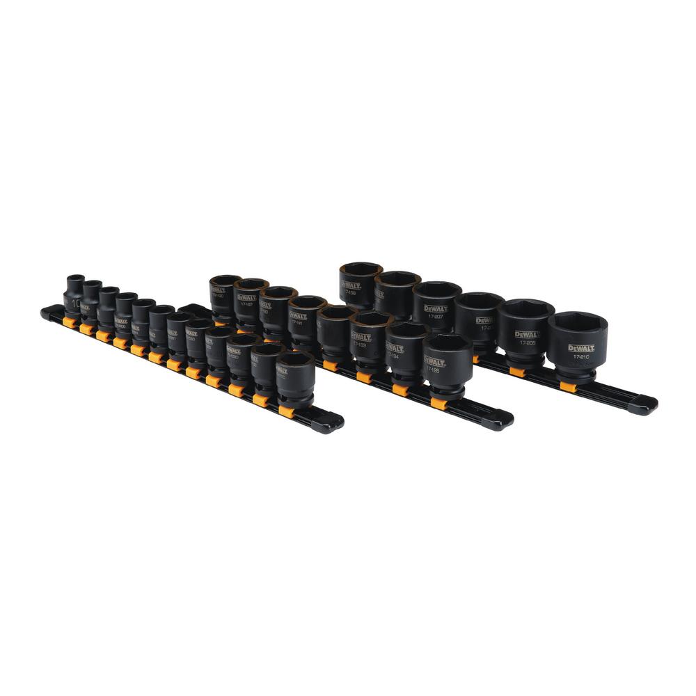DEWALT 1/2 in. Drive Metric Impact Socket Set (26Piece)DWMT19243