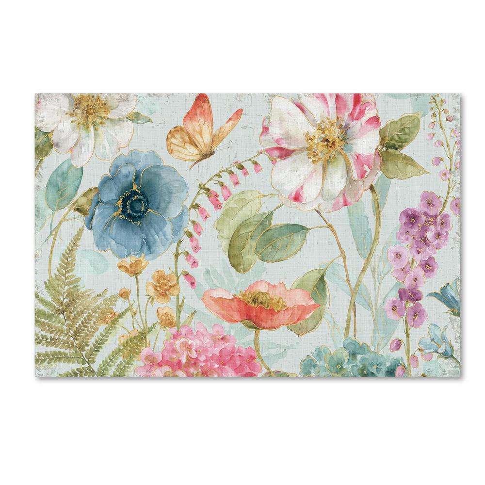 24 x 36 Rainbow Seeds Flowers X Poster Print by Lisa Audit