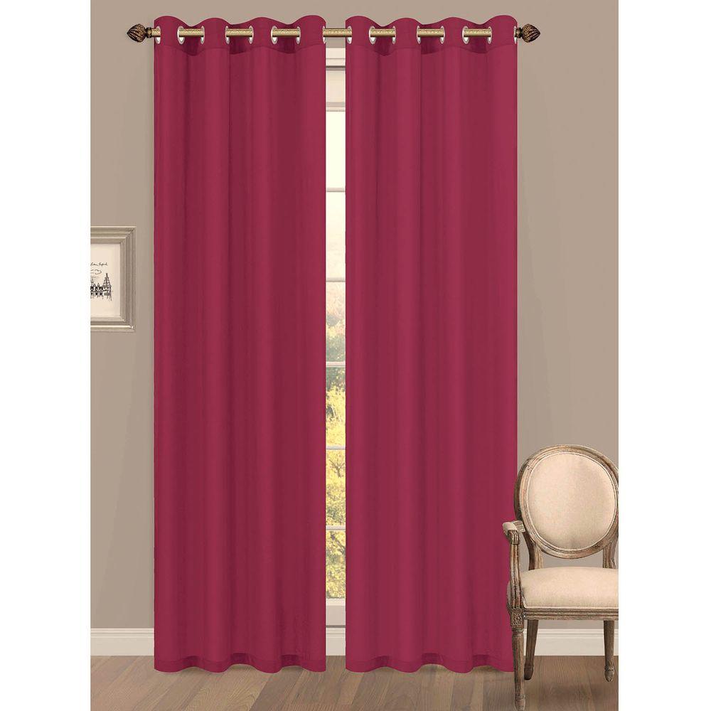 Fuchsia Room Darkening Curtains Curtains Drapes The Home Depot