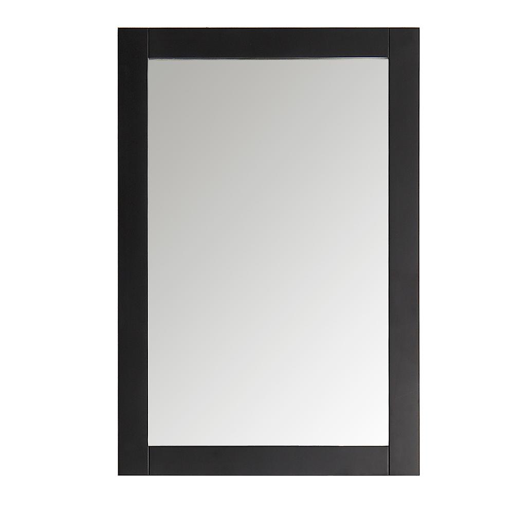 Black Bathroom Mirrors Bath The Home Depot Hudson 20 In