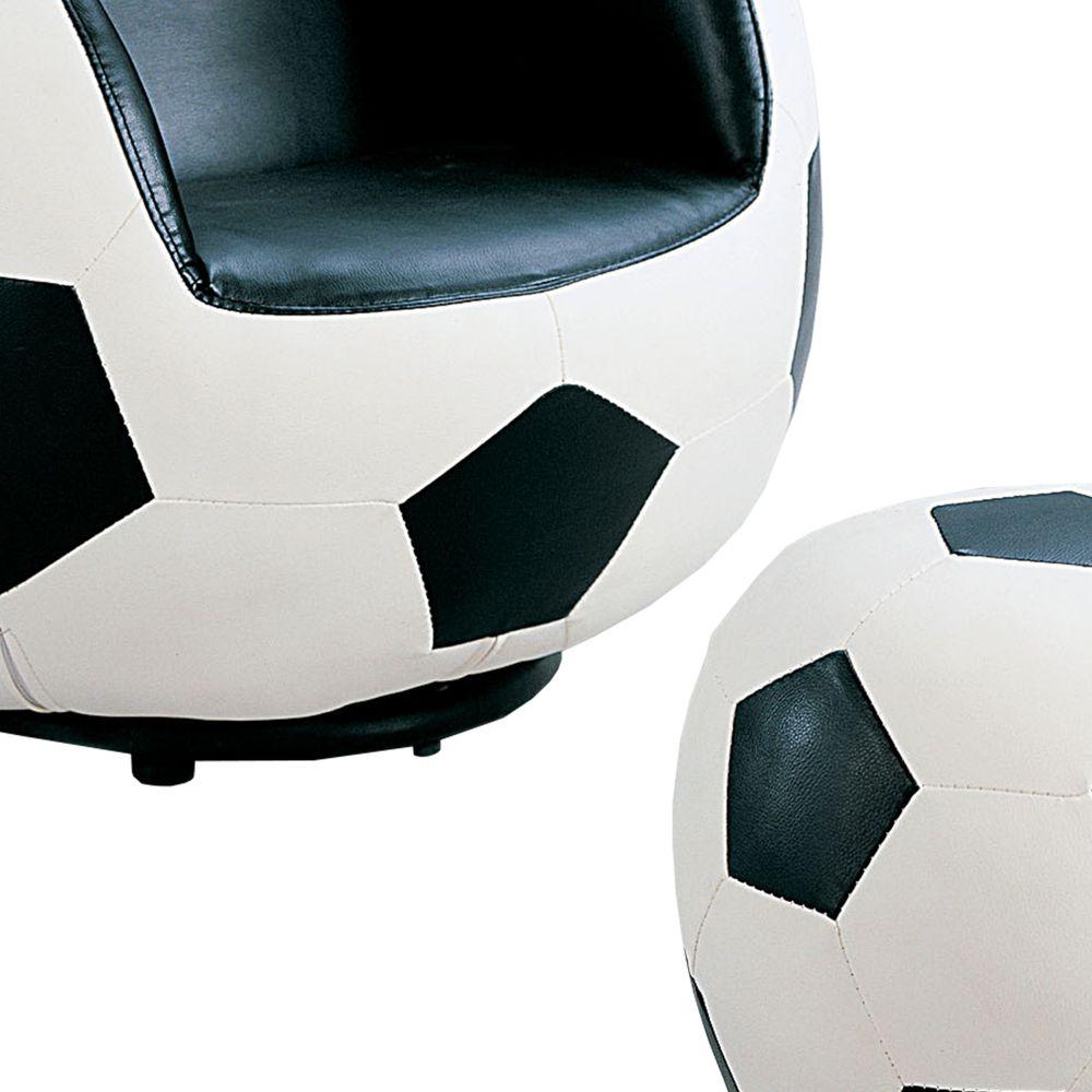 soccer chair with ottoman