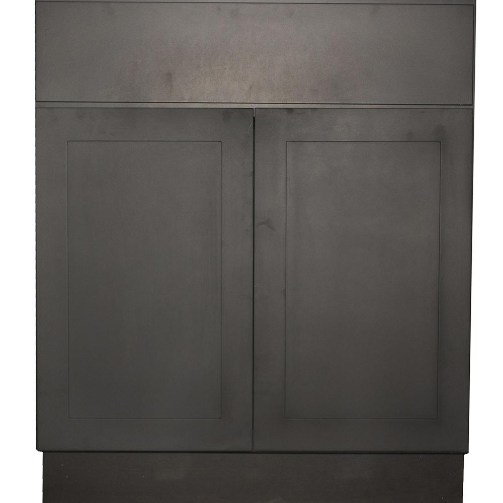 Black Kitchen Cabinets The Home Depot Black Satin Shaker Ii Ready To Emble 36x34 5x24 In 2 Door 1