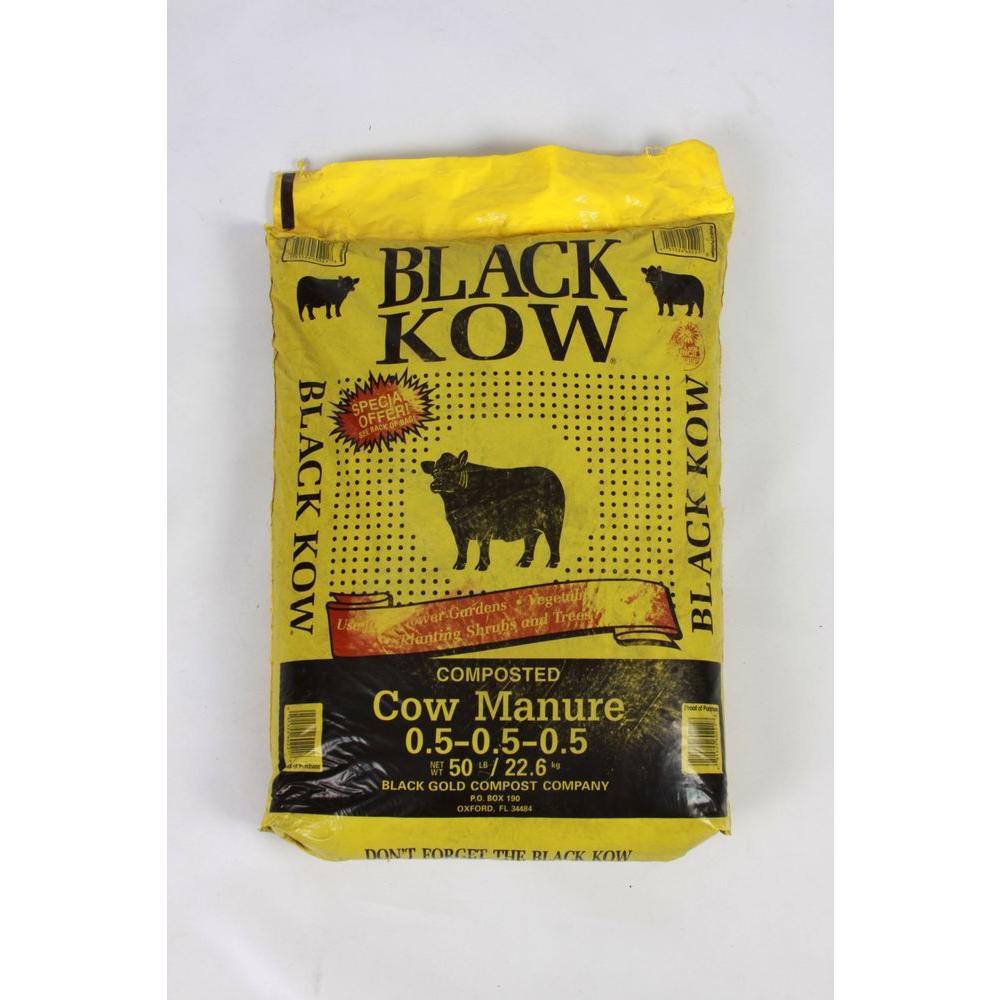 Black Kow 1cf Composted Cow Manure S1kow 1cf Sr The Home Depot