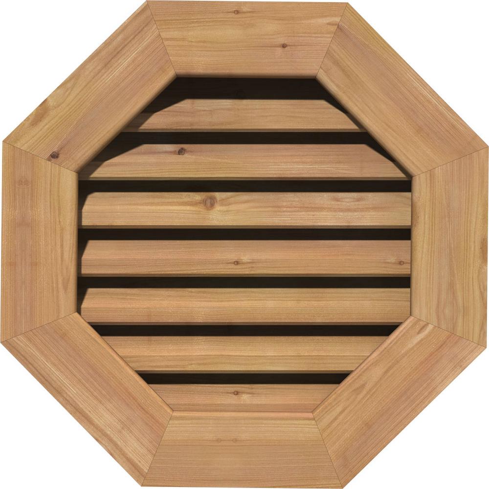 Ekena Millwork 23 In X 23 In Smooth Cedar Functional Gable Vent