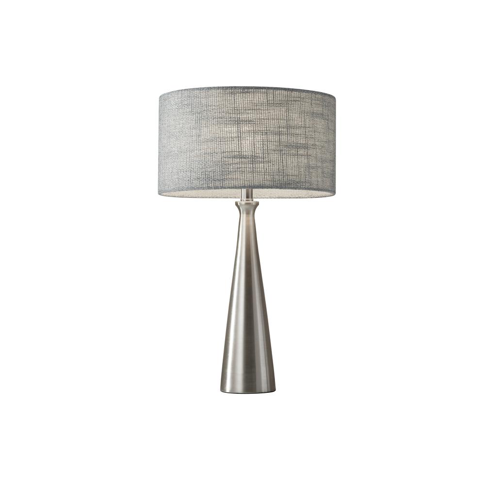 silver grey bedside lamps
