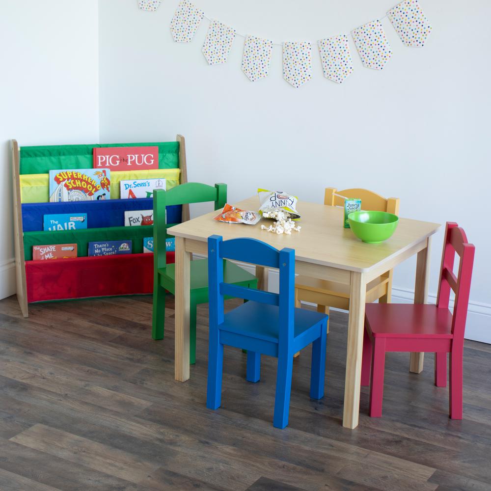 tot tutors wood table and chair set