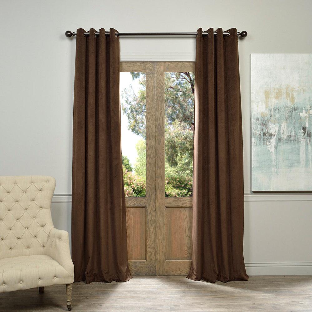 Exclusive Fabrics And Furnishings Blackout Signature Java 50 In W