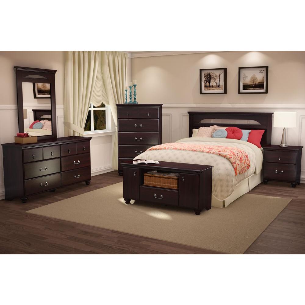 South S Le 3 Drawer Dark Mahogany Dresser 3516010 The Home South S Le 3 Drawer Dark Mahogany Dresser