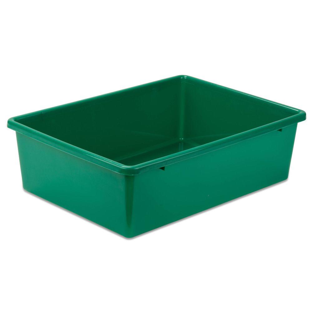 GSC Technologies 11 in. x 13 in. x 13 in. Storage Milk Crate in Green