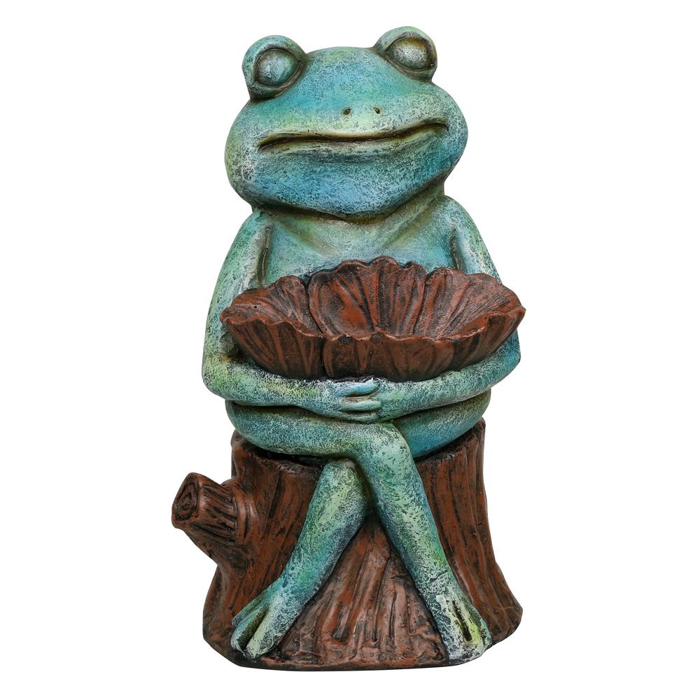 colorful frog statue