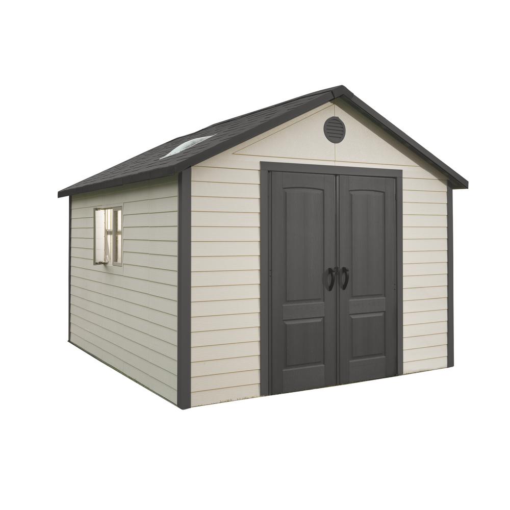 Large 101 Sq Ft Plastic Sheds The Home Depot 11 Ft X Outdoor Storage Building