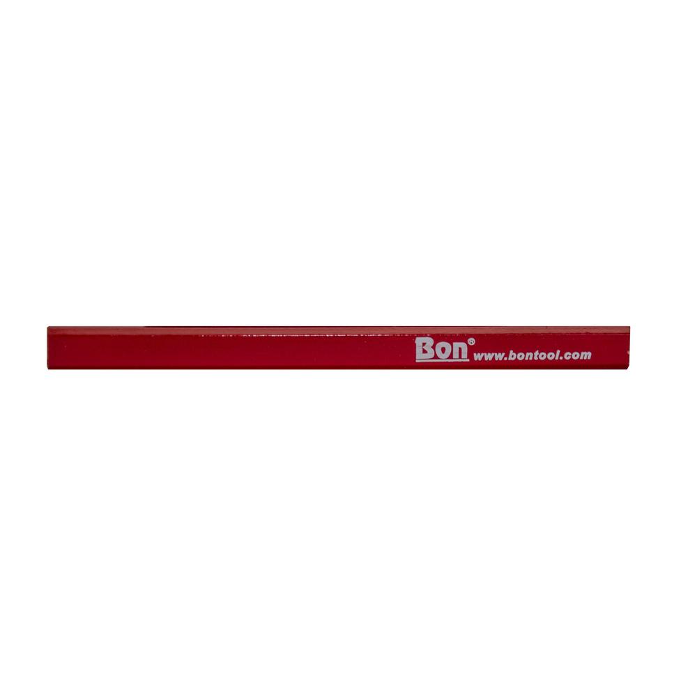 6 x Only Rexel Blackedge Red Medium Grade Carpenters Pencils 