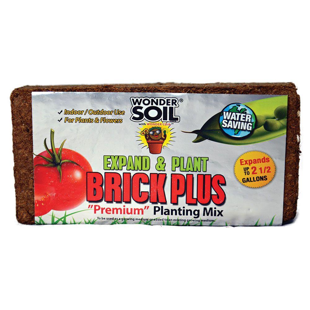 WONDER SOIL 21/2 Gal. Brick Plus Premium Planting Complete Coco Mix
