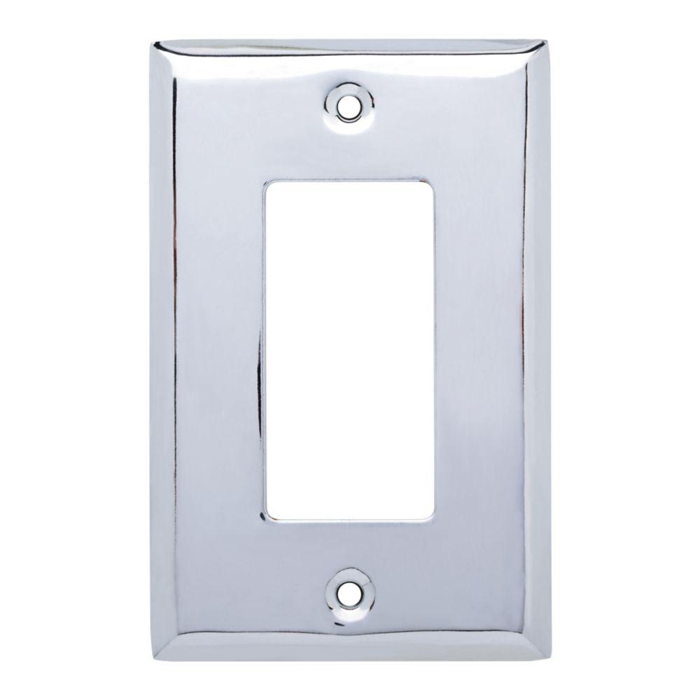 Leviton Decora Plus 1Gang Screwless SnapOn Decora Wall Plate, White