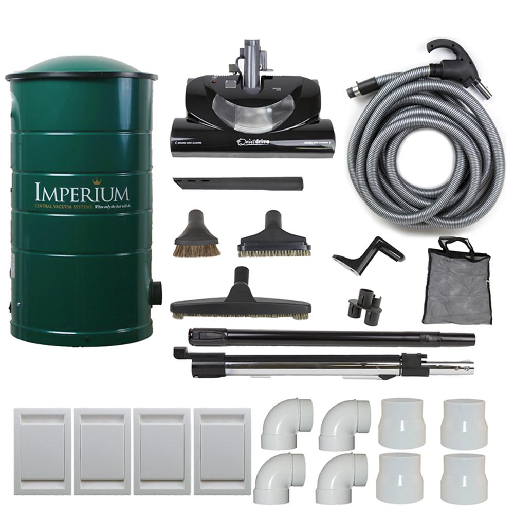 Husky Central Vacuum Flex with Accessories and Electric Power HeadFLEX